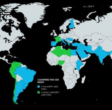 W których krajach korzysta się z bidetów
