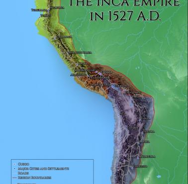 Imperium Inków w 1527 roku