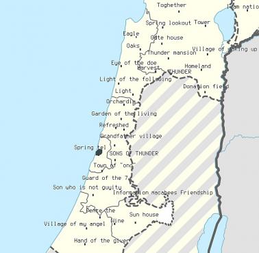 Miejsca w Izraelu przetłumaczone na język angielski