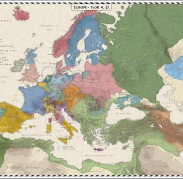 Europa w 1650 roku