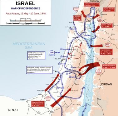 Co się stało po ogłoszeniu niepodległości przez 600 tys. Izraelczyków