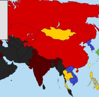 Kary za czyny homoseksualne w Azji