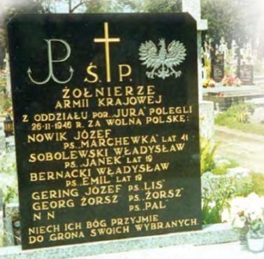 Georg ps."Żorż", Niemiec, dezerter z "Wehrmachtu" żołnierz oddziału AKO "Piotrków" zginął z rąk KBW w lutym 1946 roku