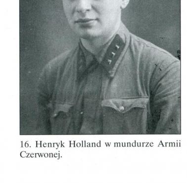 Henryk Holland, w oryginalnym mundurze i w mundurze LWP