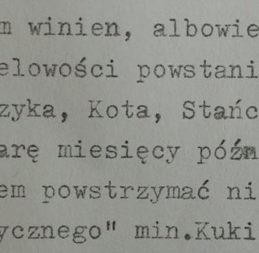 Gen. Kazimierz Sosnowski żartobliwie o swojej "winie" za wybuch Powstania ' 44  Archiwum Instytutu Piłsudskiego w NY