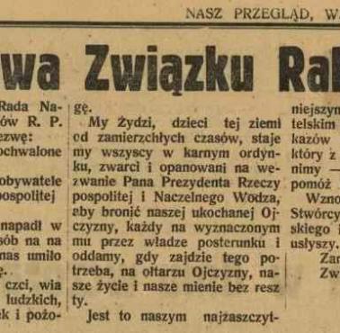 Odezwa polskich rabinów, wrzesień 1939