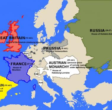 Europejskie mocarstwa w 1792 roku