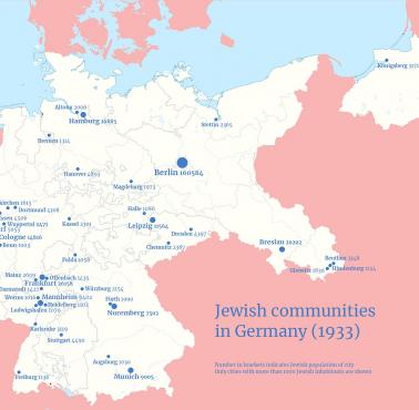 Społeczności żydowskie w Niemczech, 1933 rok