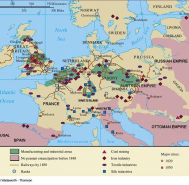 Uprzemysłowienie w Europie do 1850 roku