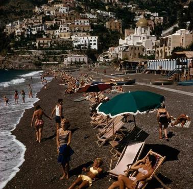 Plaża w Positano, Włochy