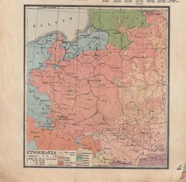 Etnograficzna mapa Polski z 1931 roku