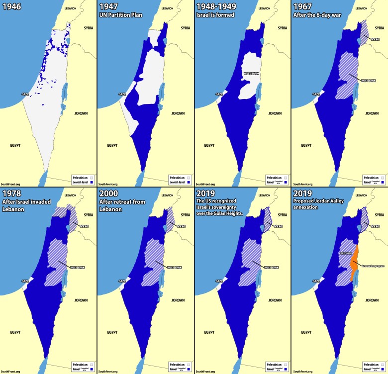 Ekspansja terytorialna Izraela od 1946 roku