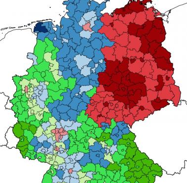 Dominujące religie w Niemczech, 2011