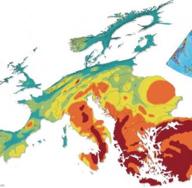 Strefy zagrożenia trzęsieniem ziemi w Europie