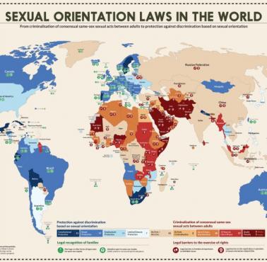 Specjalne prawa dla mniejszości seksualnych (homoseksualizm, lesbijki .....) na świecie, status prawny, 2020, ILGA