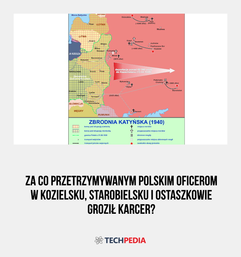 Za co przetrzymywanym polskim oficerom w Kozielsku, Starobielsku i Ostaszkowie groził karcer?