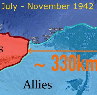 Jak daleko Afrika Korps był od Kanału Sueskiego w 1942 roku
