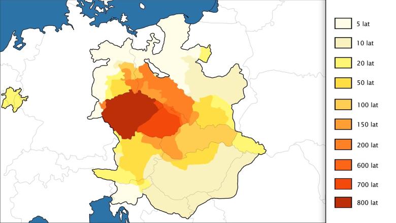Ile lat dany obszar był pod rządami Czech