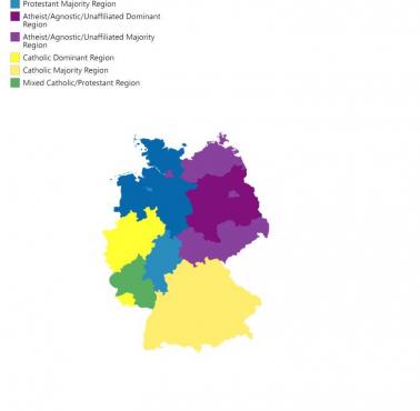 Mapa religijna Niemiec