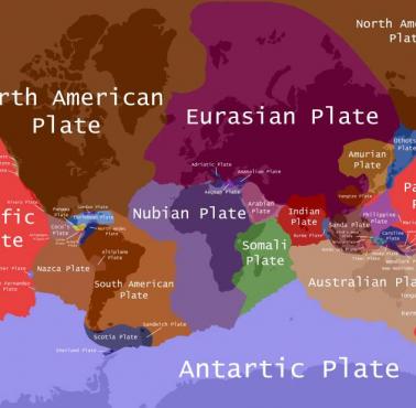 Płyty tektoniczne świata