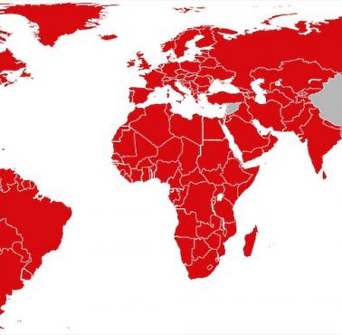 Kraje, w których dostępny jest serwis Netflix, 2019