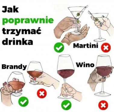 Jak poprawnie trzymać drinka