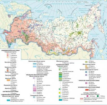 Mapa etniczna Rosji
