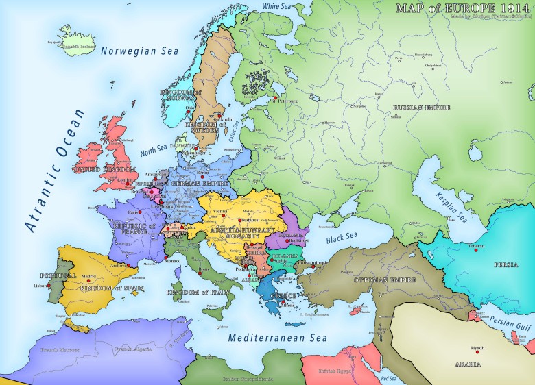 Europa w 1914 roku
