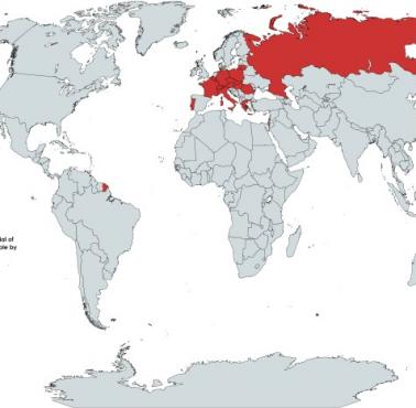 Kraje, w których zaprzeczanie Holokaustowi jest nielegalne (tylko Żydów, nie dotyczy holokaustu Polaków)
