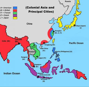 Kolonie w Azji przed II wojną