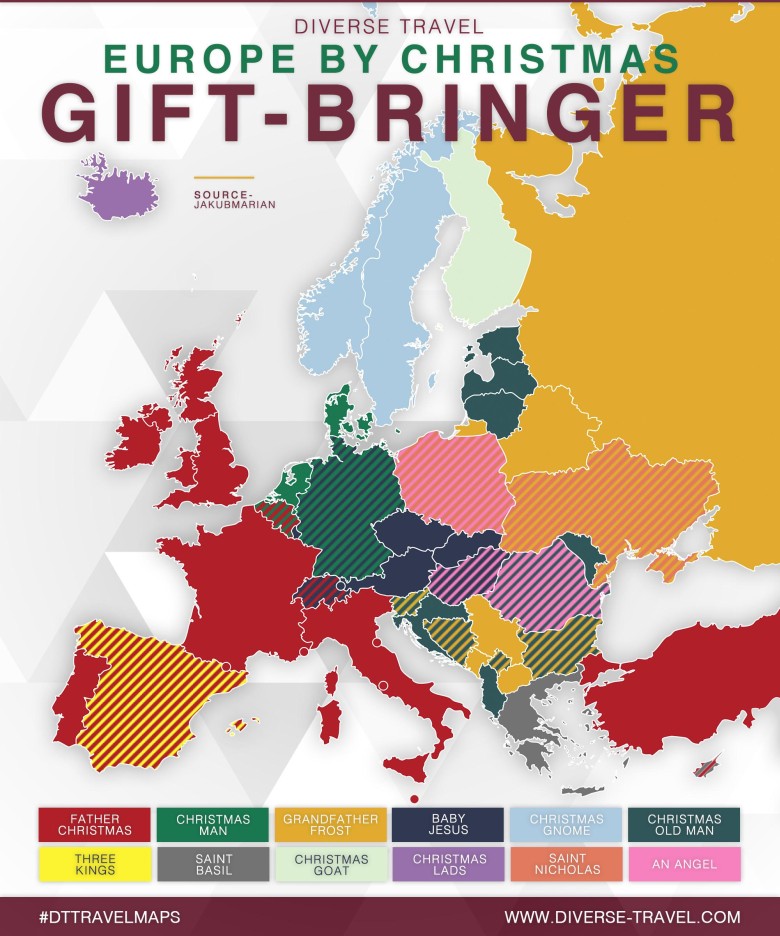 Kto w Święta przynosi w Europie prezenty