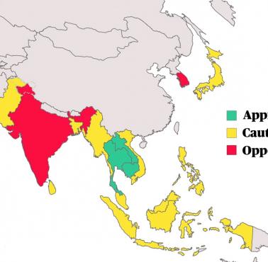 Stanowisko krajów azjatyckich wobec chińskiej inicjatywy dotyczącej Nowego Jedwabnego Szlaku