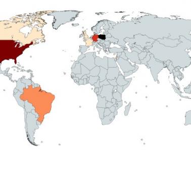 Kraje o największej liczbie Polaków lub potomków Polaków