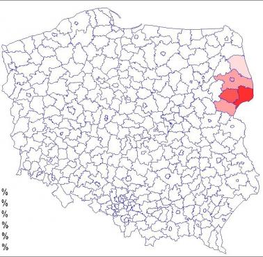 Białorusini mieszkający w Polsce w 2002 roku