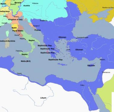 W przededniu upadku Imperium Osmańskiego w 1807 roku