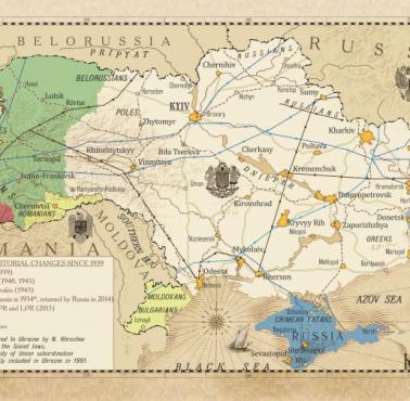 Zmiany terytorialne Ukrainy od 1939 roku