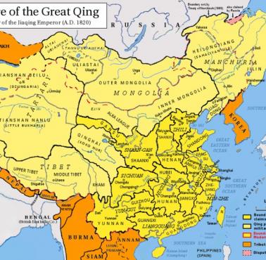 Chiny w 1820 roku, rządy dynastii Qing