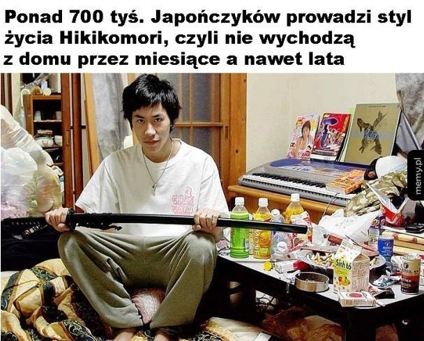 Hikikomori słowo w języku japońskim, pochodzące od czasownika hikikomoru oznaczającego „wejście do środka i niewychodzenie