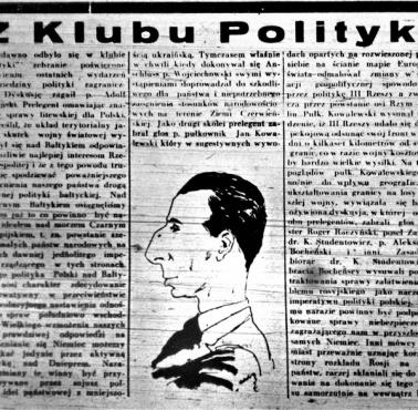 Z Klubu Polityki, kwiecień 1938