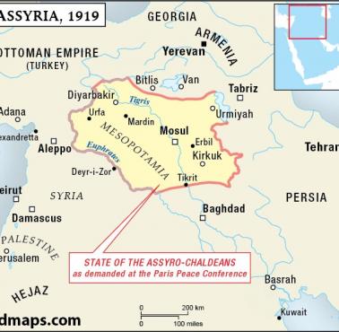 Propozycja powstania chrześcijańskiego państwa asyryjskiego, 1919