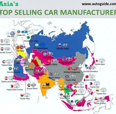 Najlepiej sprzedający się producent samochodów w Azji