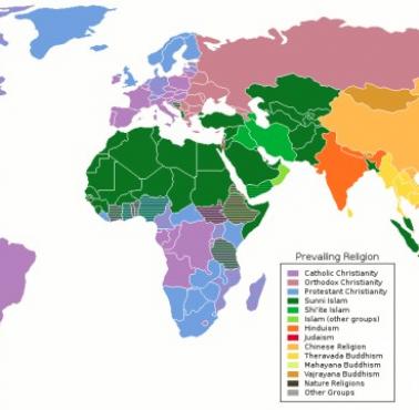 Najpopularniejsze religie na całym świecie