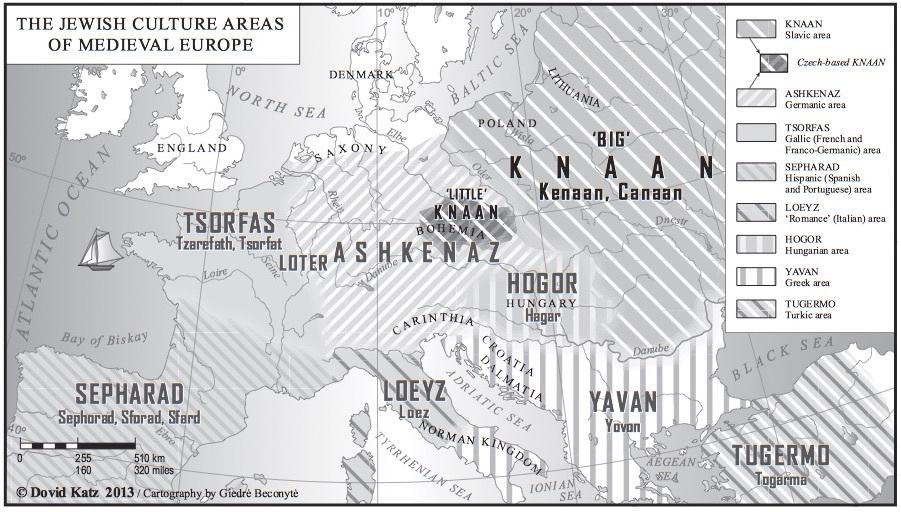 Obszary kultury żydowskiej w średniowiecznej Europie