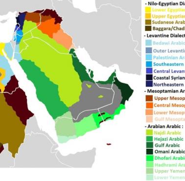 Dialekty arabskiego w Afryce i Bliskim Wschodzie