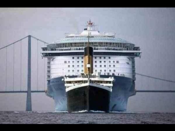 Porównanie Tianica ze statkiem MS Allure of the Seas.