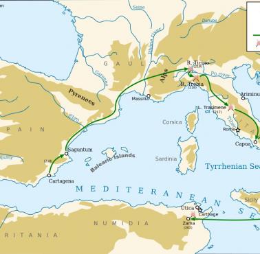 Wyprawa Hannibala przeciwko Rzymowi podczas drugiej wojny punickiej