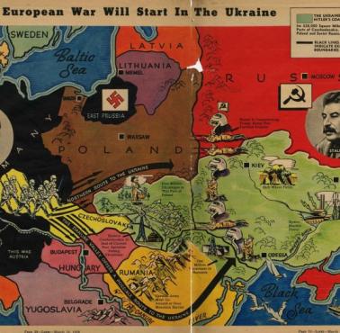 Magazyn Look Magazine z 14 marca 1939 roku - przyszła wojna rozpocznie się o Ukrainę