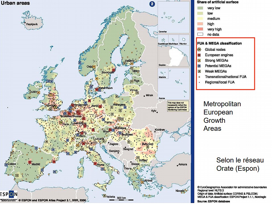 Podział obszarów Unii Europejskiej z uwzględnieniem potencjału rozwojowego