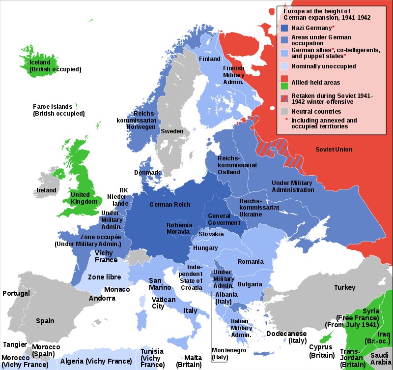 Europa w 1942 roku