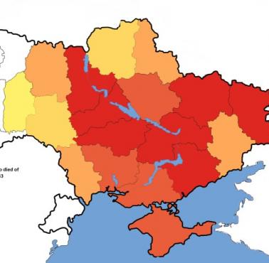 Głód na Ukrainie w latach 1929–1933 (liczba ofiar śmiertelnych od 4 do 5 milionów osób)